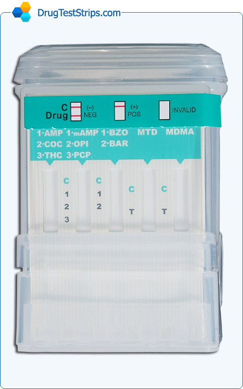 Integrated 10 Panel (COC/AMP/mAMP/THC/OPI/PCP/BAR/BZO/MTD/MDMA) E-Z Test Cup