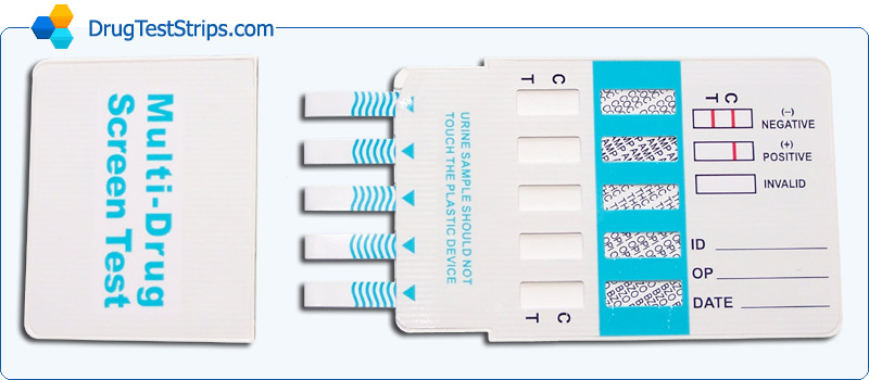 5-Drug Test Card (COC/AMP/THC/OPI/BZO)