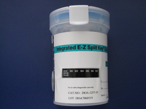 Integrated 4 Panel (COC, AMP, THC, OPI with pH, Specific Gravity, Oxidants/PCC) E-Z Test Cup II